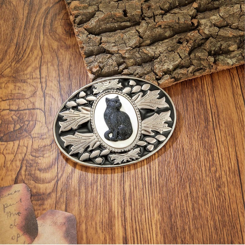 YOQUCOL Vintage American Western Cowboy Turquoise,Stone Belt Buckle for Men - Image 5